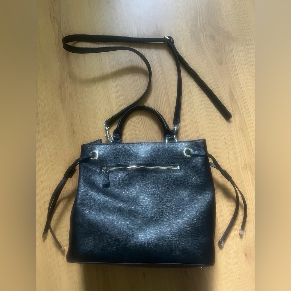 Guess Black Shoulder Bag with Silver Accents - Picture 7 of 8